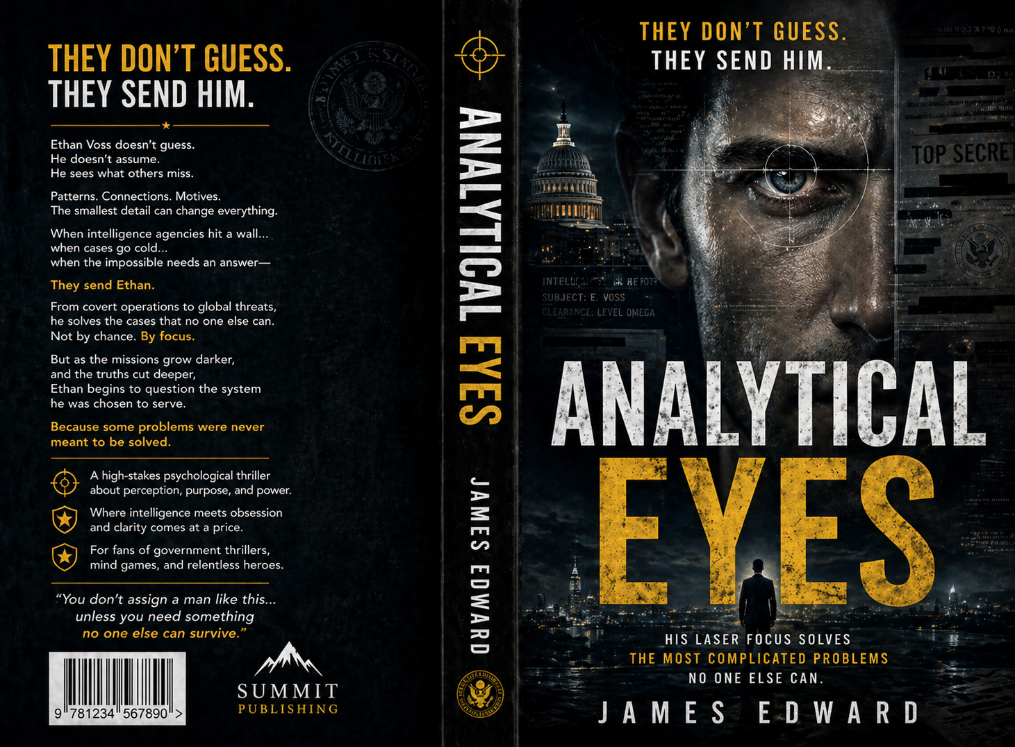 Analytical Eyes — Book Cover · Full Jacket