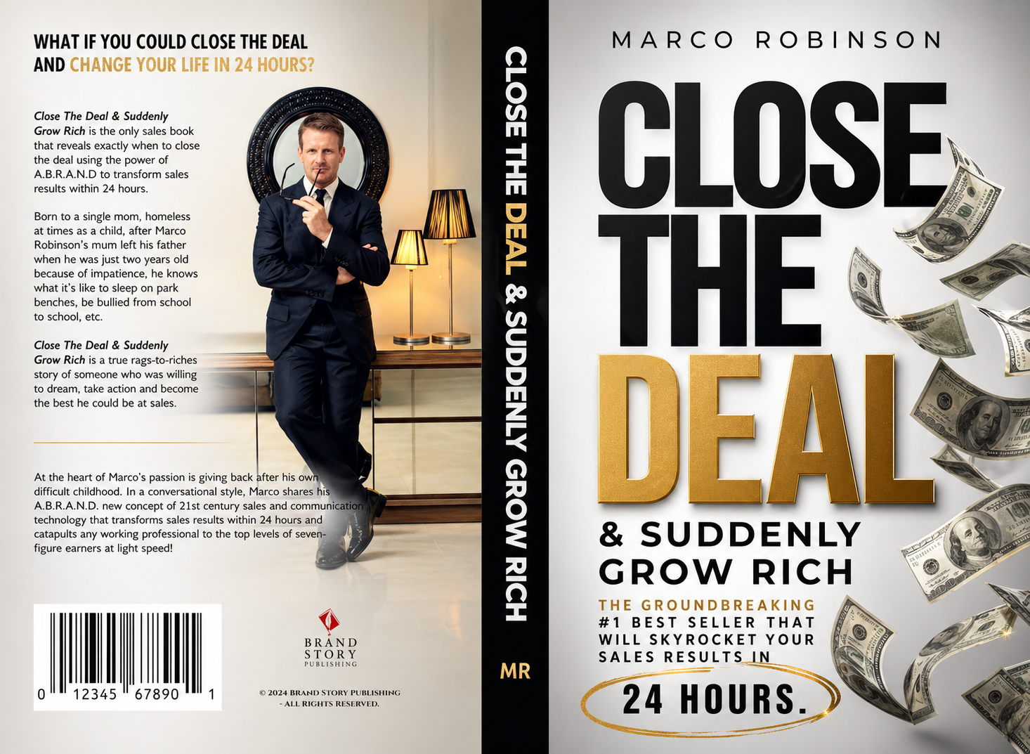 Close The Deal & Suddenly Grow Rich — full jacket design