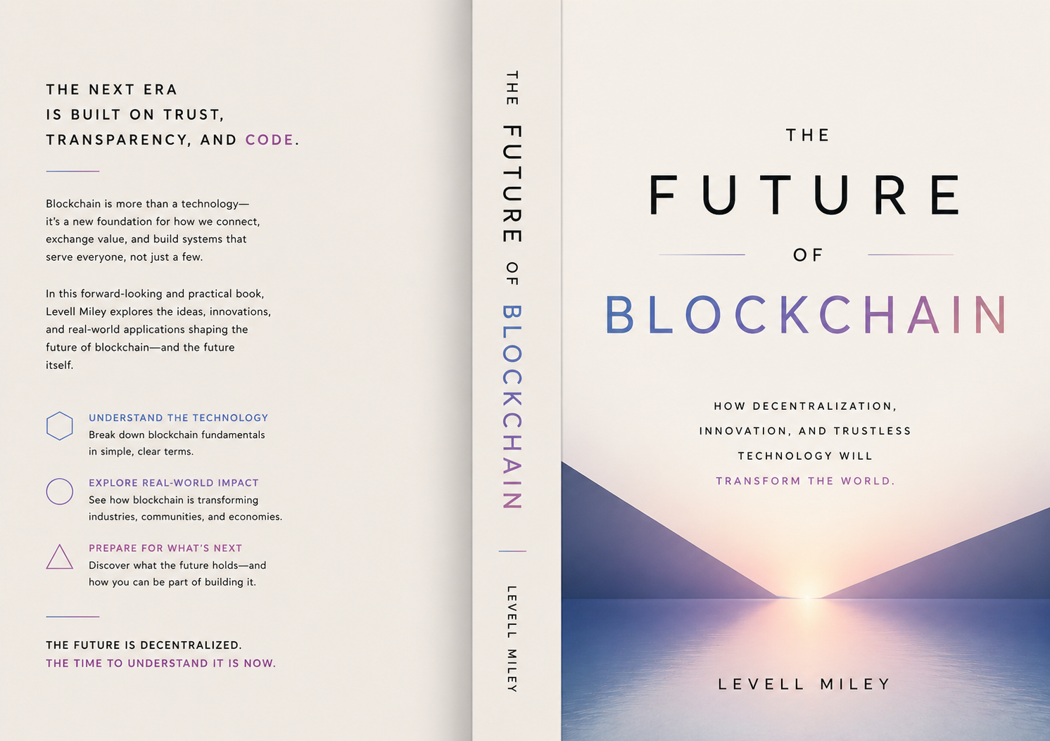 The Future Of Blockchain — Book Cover · Full Jacket