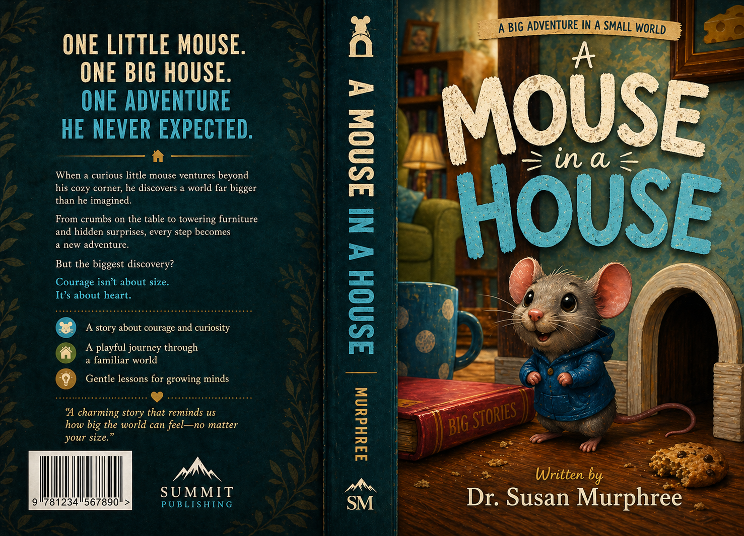 A Mouse In A House — Book Cover · Children's Picture Book