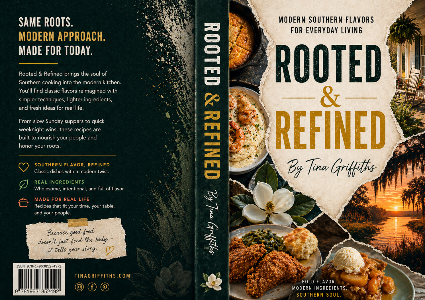 Rooted & Refined — full jacket design